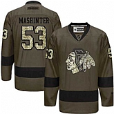 Glued Chicago Blackhawks #53 Brandon Mashinter Green Salute to Service NHL Jersey,baseball caps,new era cap wholesale,wholesale hats